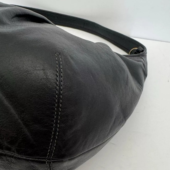 Coach Black Pleated Leather Ergo Hobo Bag - Picture 5 of 8